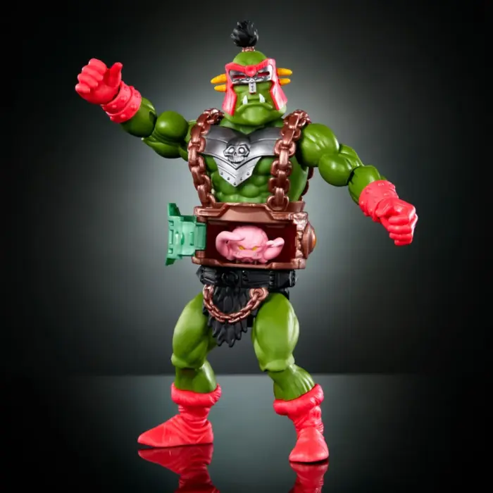 Krang Figur Turtles of Grayskull das MOTU x TMNT Crossover mit den Masters of the Universe Origins und Teenage Mutant Ninja Turtles Figuren von Mattel