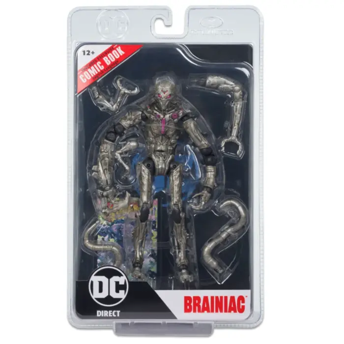 Brainiac DC Direct Page Punchers Wave 5 Figur und Ghosts of Krypton Comic von McFarlane Toys