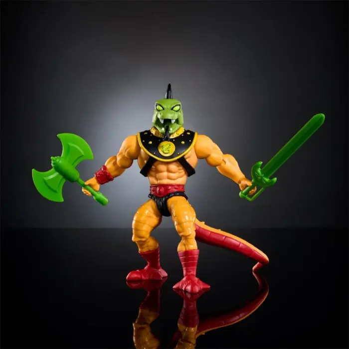 Reptilax Masters of the Universe (MotU) Origins Snake Men Fan Channel Exclusive Figur von Mattel