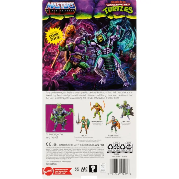 Skeletor Turtles of Grayskull MOTU x TMNT Crossover mit den Masters of the Universe Origins und Teenage Mutant Ninja Turtles Actionfiguren von Mattel