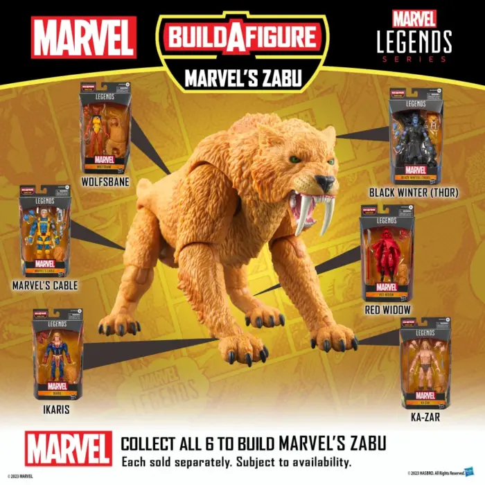 MARVELS CABLE – Marvel Legends Series – Build-A-Figure Marvels Zabu – Bild 13