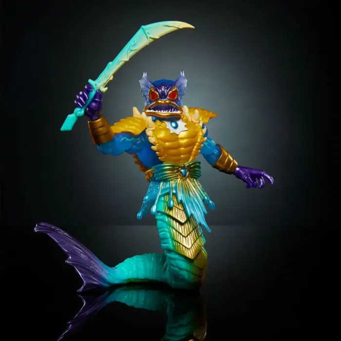 Mer-Man Turtles of Grayskull Deluxe Figur MOTU x TMNT Crossover mit den Masters of the Universe Origins und Teenage Mutant Ninja Turtles Figuren von Mattel.