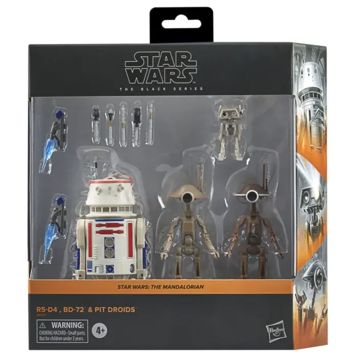 R5-D4, BD-72 & Pit Droids Star Wars Black Series 4-Pack von Hasbro aus Star Wars: The Mandalorian R5-D4, BD-72 & Pit Droids Star Wars Black Series 4-Pack von Hasbro aus Star Wars: The Mandalorian
