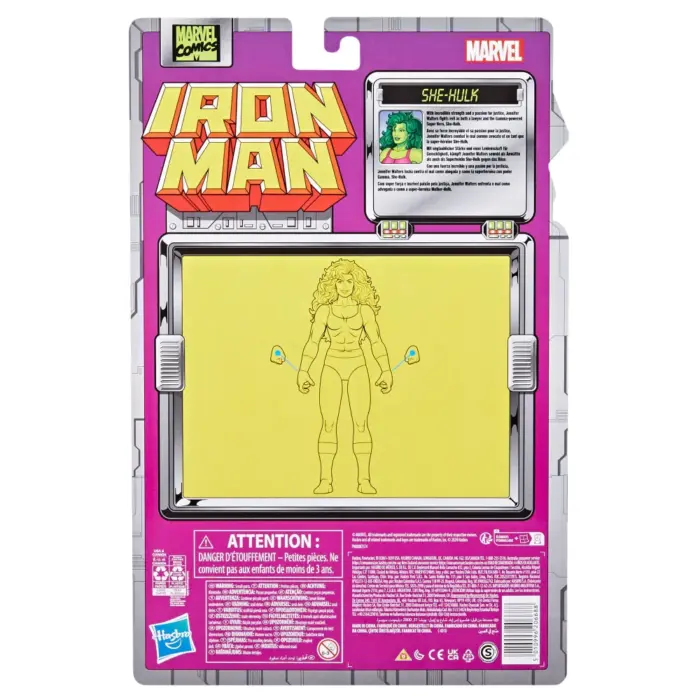 She-Hulk Marvel Legends Series Retro Collection Figur von Hasbro aus den Iron Man Comics