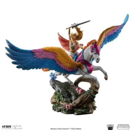 She-Ra und Swiftwind Masters of the Universe 1/10 Art Scale Deluxe Statue von Iron Studios