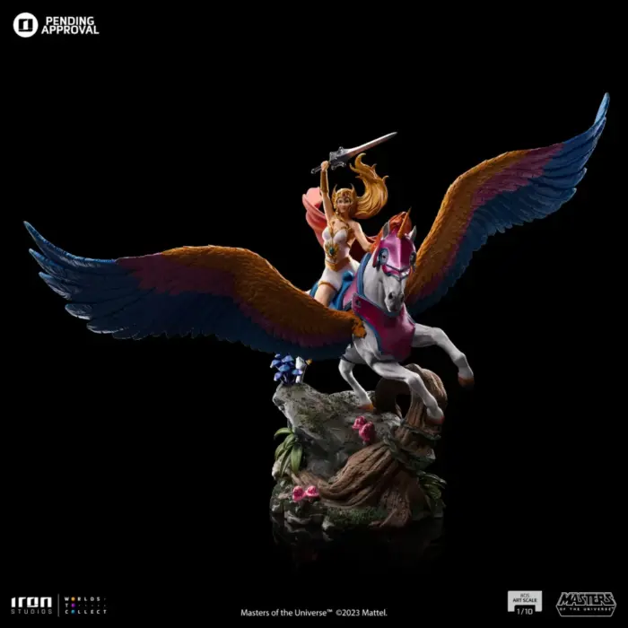 She-Ra und Swiftwind Masters of the Universe 1/10 Art Scale Deluxe Statue von Iron Studios