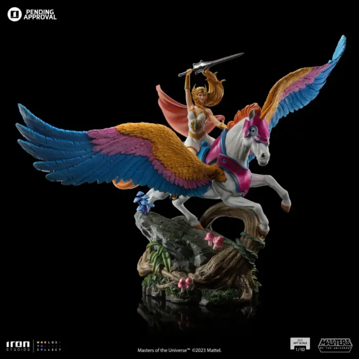 She-Ra und Swiftwind Masters of the Universe 1/10 Art Scale Deluxe Statue von Iron Studios