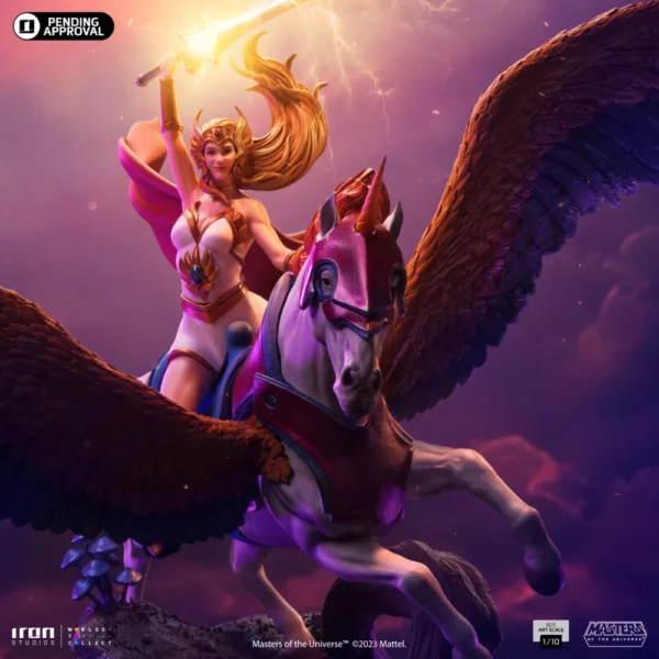 She-Ra und Swiftwind Masters of the Universe 1/10 Art Scale Deluxe Statue von Iron Studios