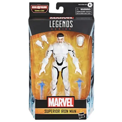 Superior Iron Man Marvel Legends Series Figur aus der Build-A-Figure Marvel´s Zabu Wave von Hasbro