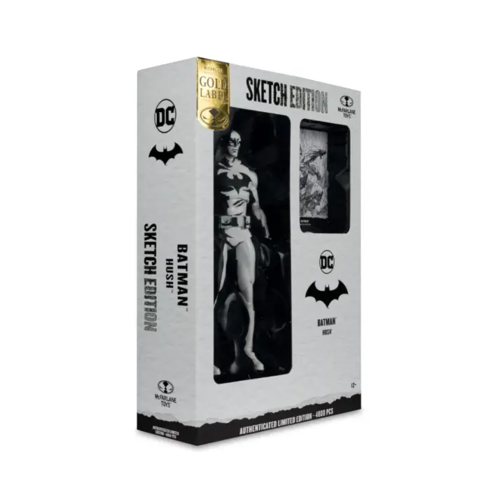 Batman: Hush (Sketch Edition) DC Multiverse Figur von Mcfarlane Toys im Sketch-Artist-Look