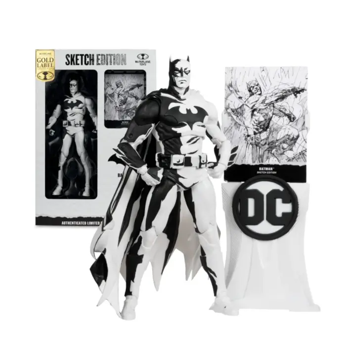 Batman: Hush (Sketch Edition) DC Multiverse Figur von Mcfarlane Toys im Sketch-Artist-Look