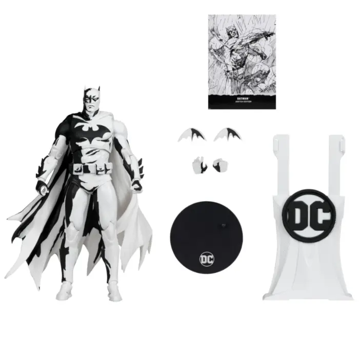 Batman: Hush (Sketch Edition) DC Multiverse Figur von Mcfarlane Toys im Sketch-Artist-Look