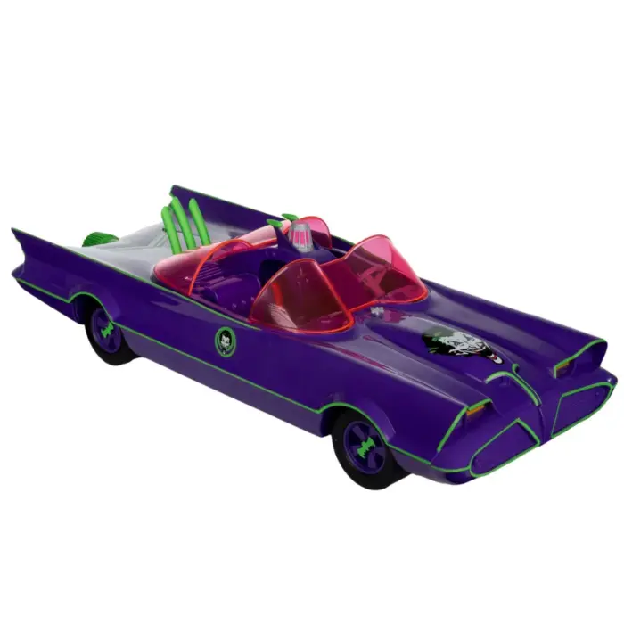 Batmobile & The Joker DC Retro Fahrzeug und Figur von McFarlane Toys aus der Batman 66 Classic TV Serie Batmobile & The Joker DC Retro Fahrzeug und Figur von McFarlane Toys aus der Batman 66 Classic TV Serie