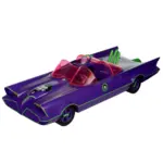 Batmobile & The Joker DC Retro Fahrzeug und Figur von McFarlane Toys aus der Batman 66 Classic TV Serie