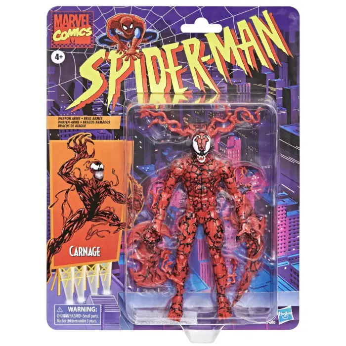 Carnage Marvel Legends Series Retro Collection Figur von Hasbro aus den Marvel Comics Carnage Marvel Legends Series Retro Collection Figur von Hasbro aus den Marvel Comics