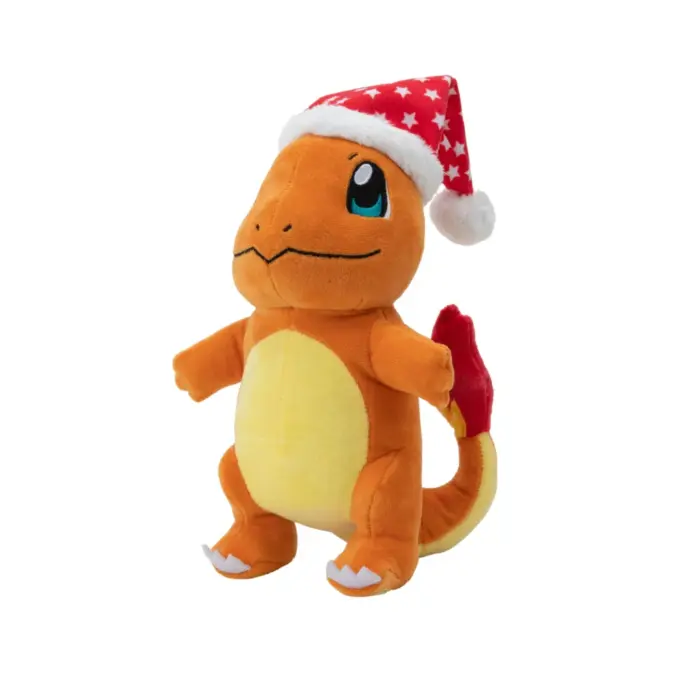 Glumanda (Winter) mit Weihnachtsmütze Pokémon Kuscheltier (Plüschfigur) von Jazwares