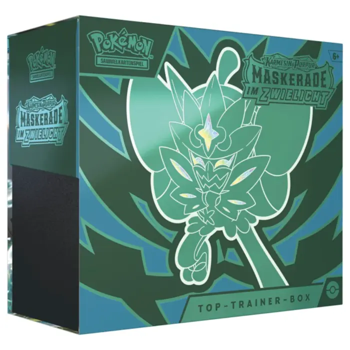 Maskerade im Zwielicht Karmesin und Purpur (KAPU) Pokemon Top Trainer Box deutsche Version Maskerade im Zwielicht Karmesin und Purpur (KAPU) Pokemon Top Trainer Box deutsche Version