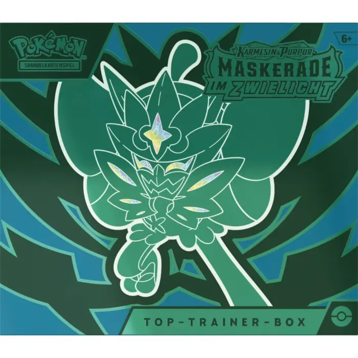 Maskerade im Zwielicht Karmesin und Purpur (KAPU) Pokemon Top Trainer Box deutsche Version Maskerade im Zwielicht Karmesin und Purpur (KAPU) Pokemon Top Trainer Box deutsche Version