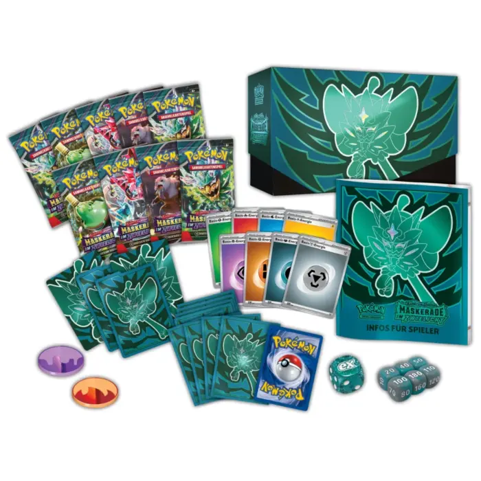 Maskerade im Zwielicht Karmesin und Purpur (KAPU) Pokemon Top Trainer Box deutsche Version Maskerade im Zwielicht Karmesin und Purpur (KAPU) Pokemon Top Trainer Box deutsche Version