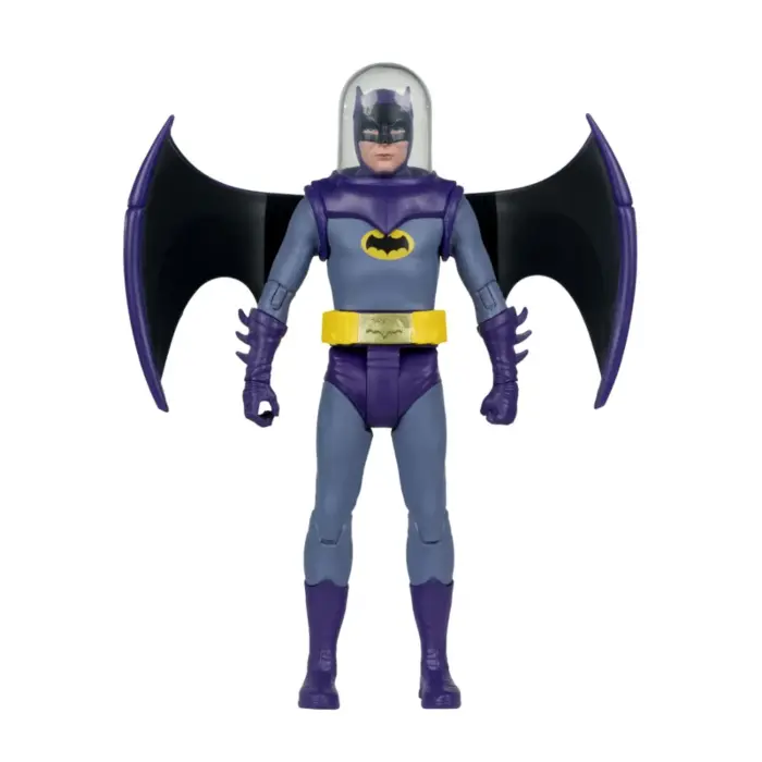 Space Batman DC Retro Fahrzeug und Figur von McFarlane Toys angelehnt an die Batman 66 Comics
