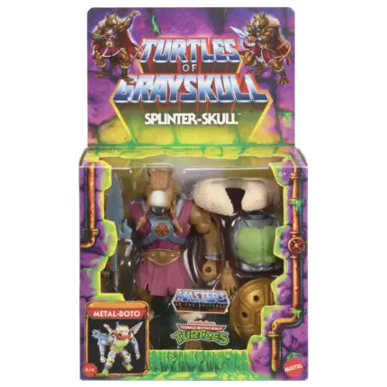 Splinter-Skull Turtles of Grayskull Figur Crossover mit den Masters of the Universe Origins und Teenage Mutant Ninja Turtles Figuren von Mattel