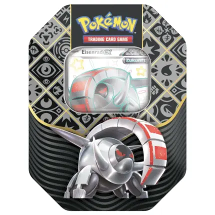 Tin Box Eisenrad ex Pokemon Karmesin und Purpur KAPU Paldeas Schicksale (deutsch)