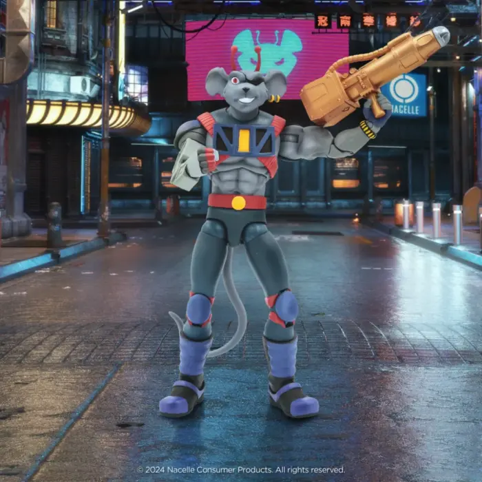 Modo (Cyborg Mouse) Figur von Nacelle aus Biker Mice From Mars aus der klassischen TV-Zeichentrickserie