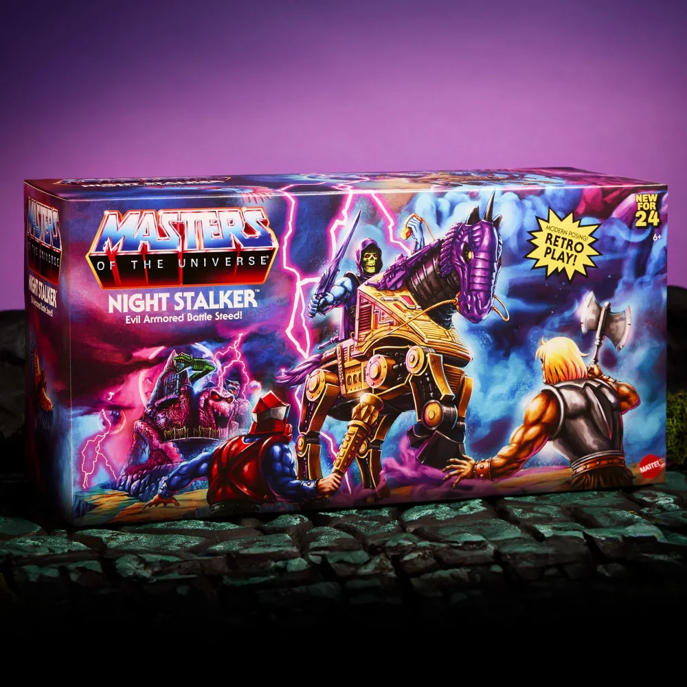Masters of the Universe Origins Skeletor´s Night Stalker Pferd als Mattel Creations Exclusive Figur