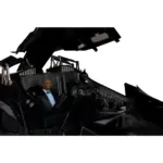 Tumbler mit Lucius Fox DC Multiverse Fahrzeug und Figur von McFarlane Toys aus Batman: The Dark Knight