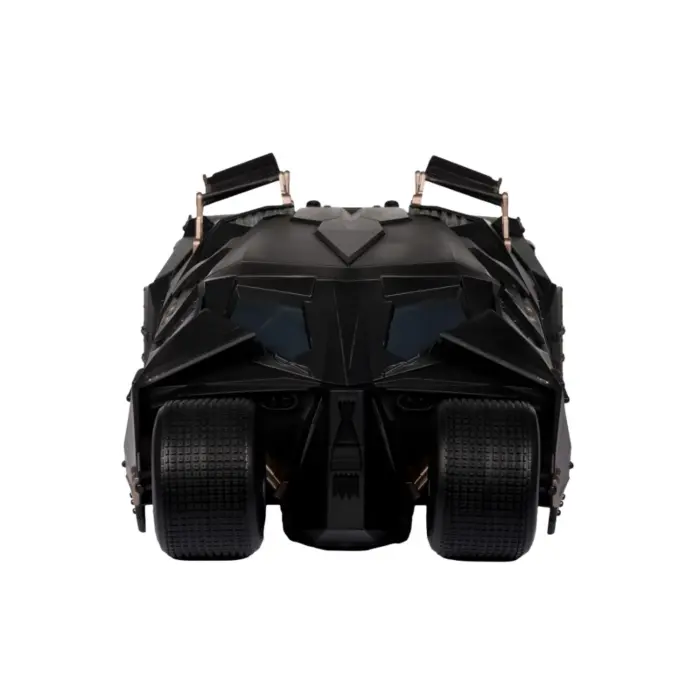 Tumbler mit Lucius Fox DC Multiverse Fahrzeug und Figur von McFarlane Toys aus Batman: The Dark Knight