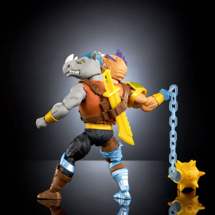 2-Bopsteady Turtles of Grayskull Figur Crossover mit den Masters of the Universe Origins und Teenage Mutant Ninja Turtles Figuren von Mattel