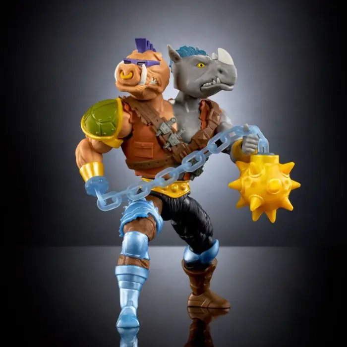 2-Bopsteady Turtles of Grayskull Figur Crossover mit den Masters of the Universe Origins und Teenage Mutant Ninja Turtles Figuren von Mattel