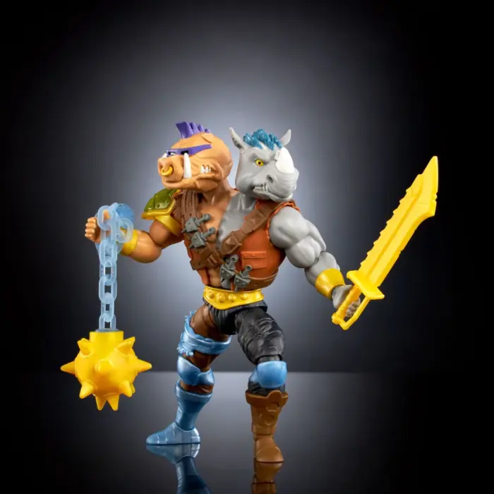 2-Bopsteady Turtles of Grayskull Figur Crossover mit den Masters of the Universe Origins und Teenage Mutant Ninja Turtles Figuren von Mattel