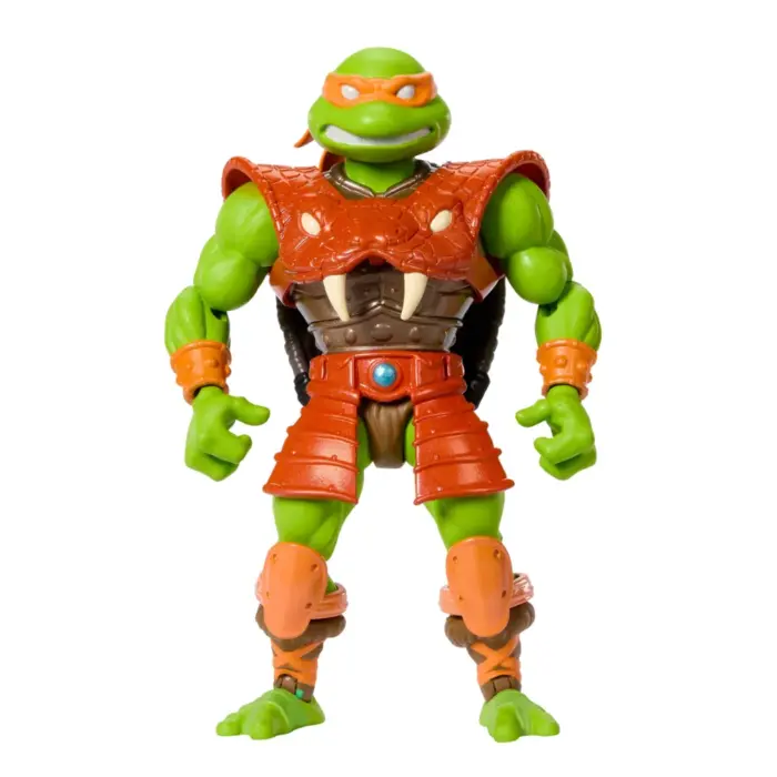 Michelangelo (Snake Armor) Turtles of Grayskull Crossover mit den Masters of the Universe Origins (MotU) und Teenage Mutant Ninja Turtles (TMNT) Figuren von Mattel Michelangelo (Snake Armor) Turtles of Grayskull Crossover mit den Masters of the Universe Origins (MotU) und Teenage Mutant Ninja Turtles (TMNT) Figuren von Mattel