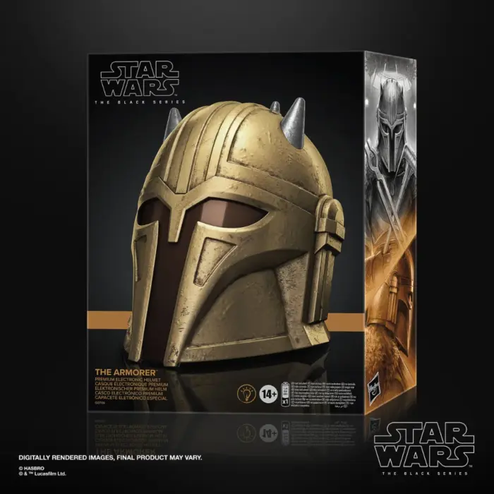 The Armorer Helm Star Wars Black Series Cosplay Helm von Hasbro aus Star Wars: The Mandalorian