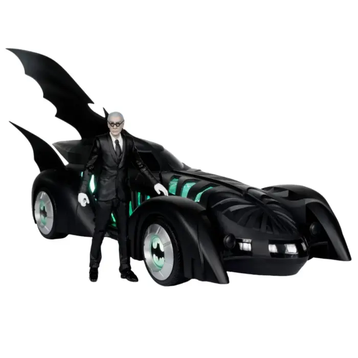 Alfred Pennyworth & Batmobile (Gold Label) DC Multiverse Set von McFarlane Toys aus Batman Forever