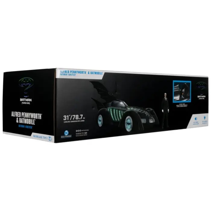 Alfred Pennyworth & Batmobile (Gold Label) DC Multiverse Set von McFarlane Toys aus Batman Forever