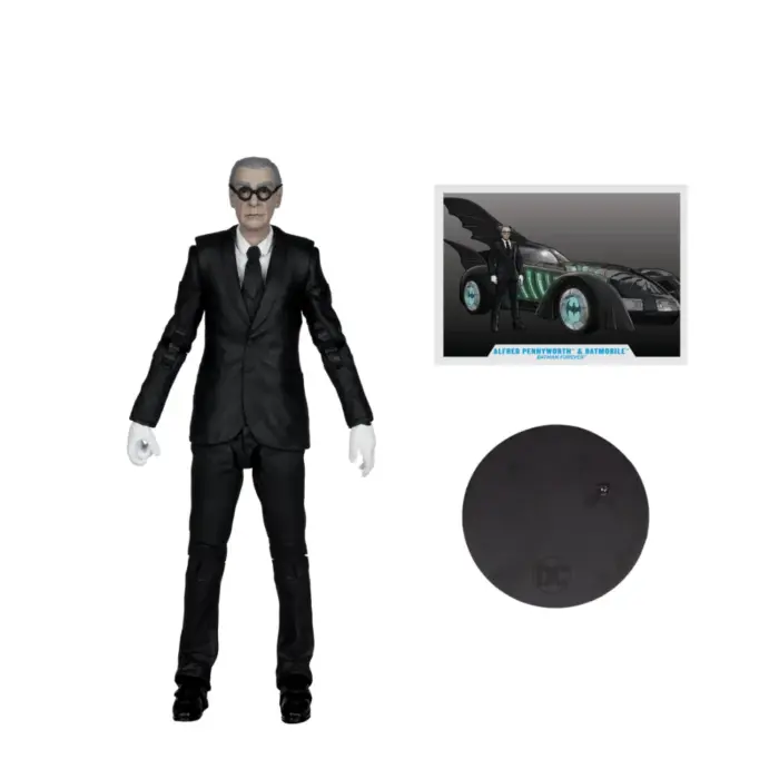 Alfred Pennyworth & Batmobile (Gold Label) DC Multiverse Set von McFarlane Toys aus Batman Forever