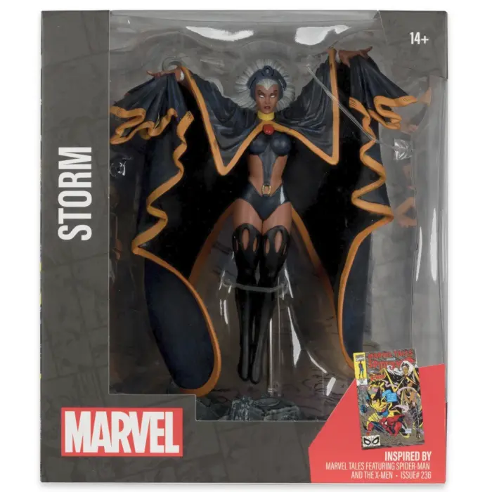 Storm McFarlane Toys Comic Collectible Statue mit Diorama aus Marvel Tales featuring Spider-Man and The X-Men #236