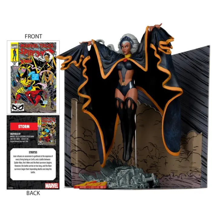 Storm McFarlane Toys Comic Collectible Statue mit Diorama aus Marvel Tales featuring Spider-Man and The X-Men #236
