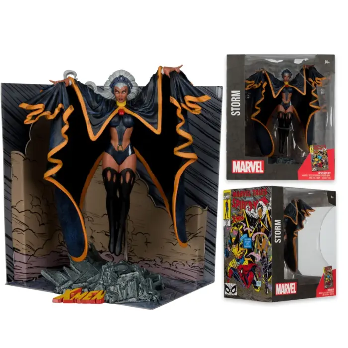 Storm McFarlane Toys Comic Collectible Statue mit Diorama aus Marvel Tales featuring Spider-Man and The X-Men #236