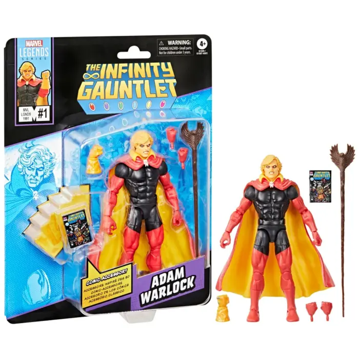Adam Warlock Marvel Legends Series Actionfigur von Hasbro aus dem The Infinity Gauntlet Comic #1 von 1991