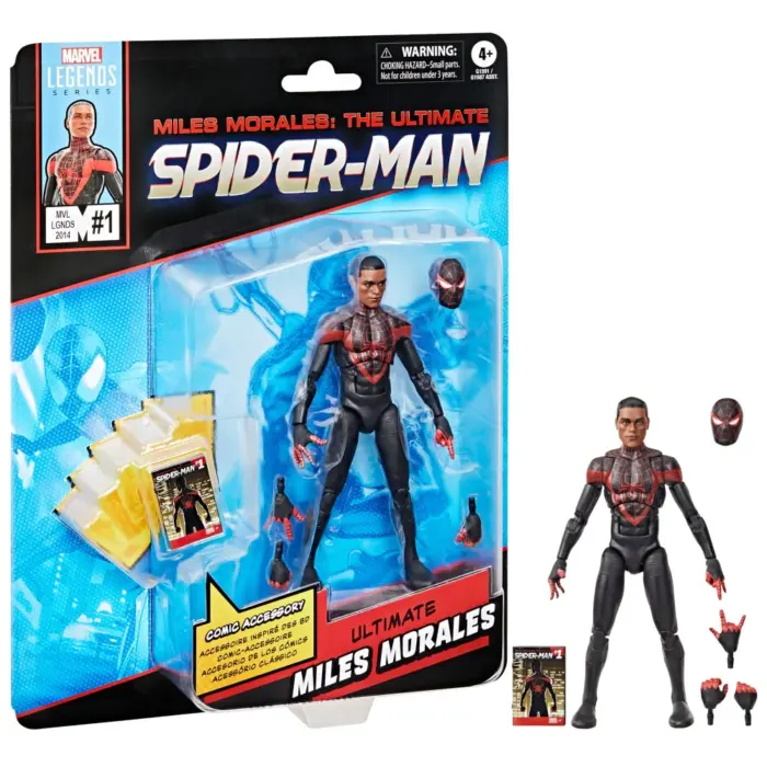 Ultimate Miles Morales Marvel Legends Series Actionfigur von Hasbro aus dem Miles Morales: The Ultimate Spider-Man Comic #1