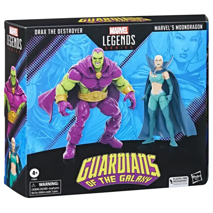 Drax the Destroyer und Marvel's Moondragon Marvel Legends Series Actionfiguren 2-Pack von Hasbro inspiriert aus den Guardian of the Galaxy Comics