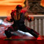 Evil Ryu Ultra Street Fighter II The Final Challengers SDCC 2023 Exclusive Figur von Jada Toys