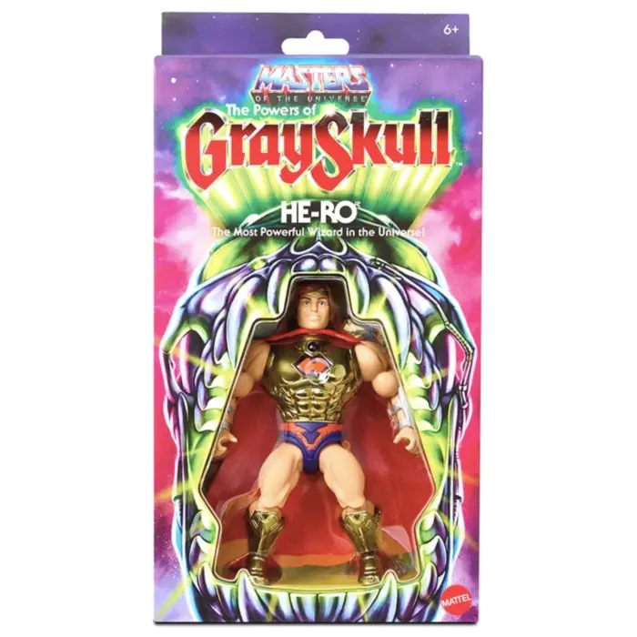 Hero aus der Masters of the Universe Origins The Power of Grayskull Line als erste Mattel Creations Grayskull Club Exclusive Figur