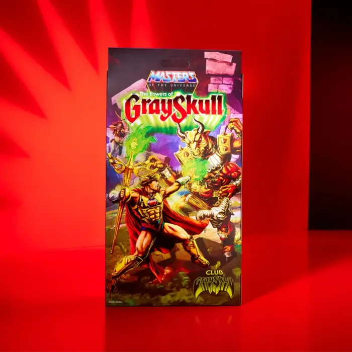 Hero aus der Masters of the Universe Origins The Power of Grayskull Line als erste Mattel Creations Grayskull Club Exclusive Figur