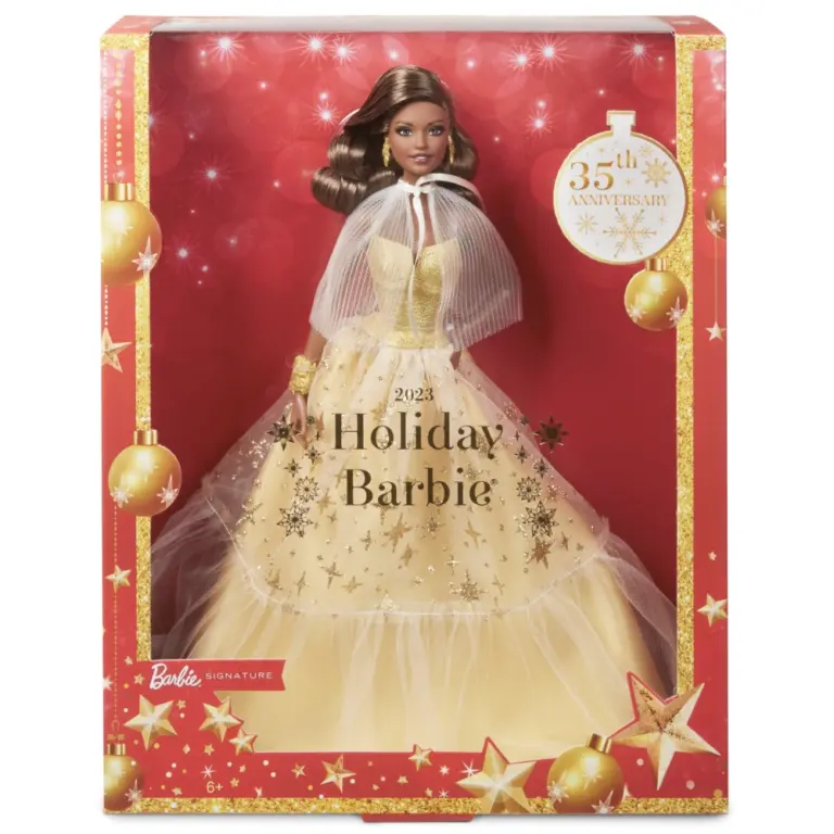 Holiday Barbie Puppe (2023) aus der Barbie Signature-Kollektion von Mattel