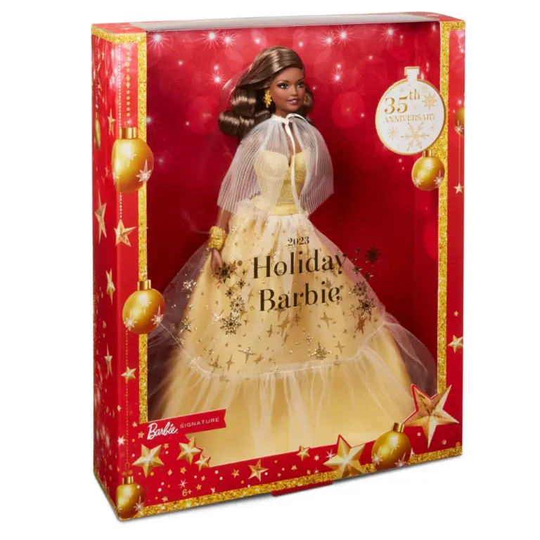 Holiday Barbie Puppe (2023) aus der Barbie Signature-Kollektion von Mattel
