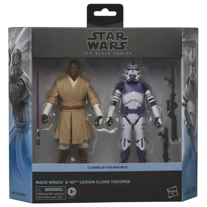 MACE WINDU & 187th LEGION CLONE TROOPER – Star Wars Black Series 2-Pack – Clones of the Republic – Bild 1